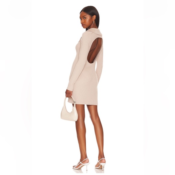 NWOT Open back LPA button down sweater dress naolin size XS - Picture 1 of 8